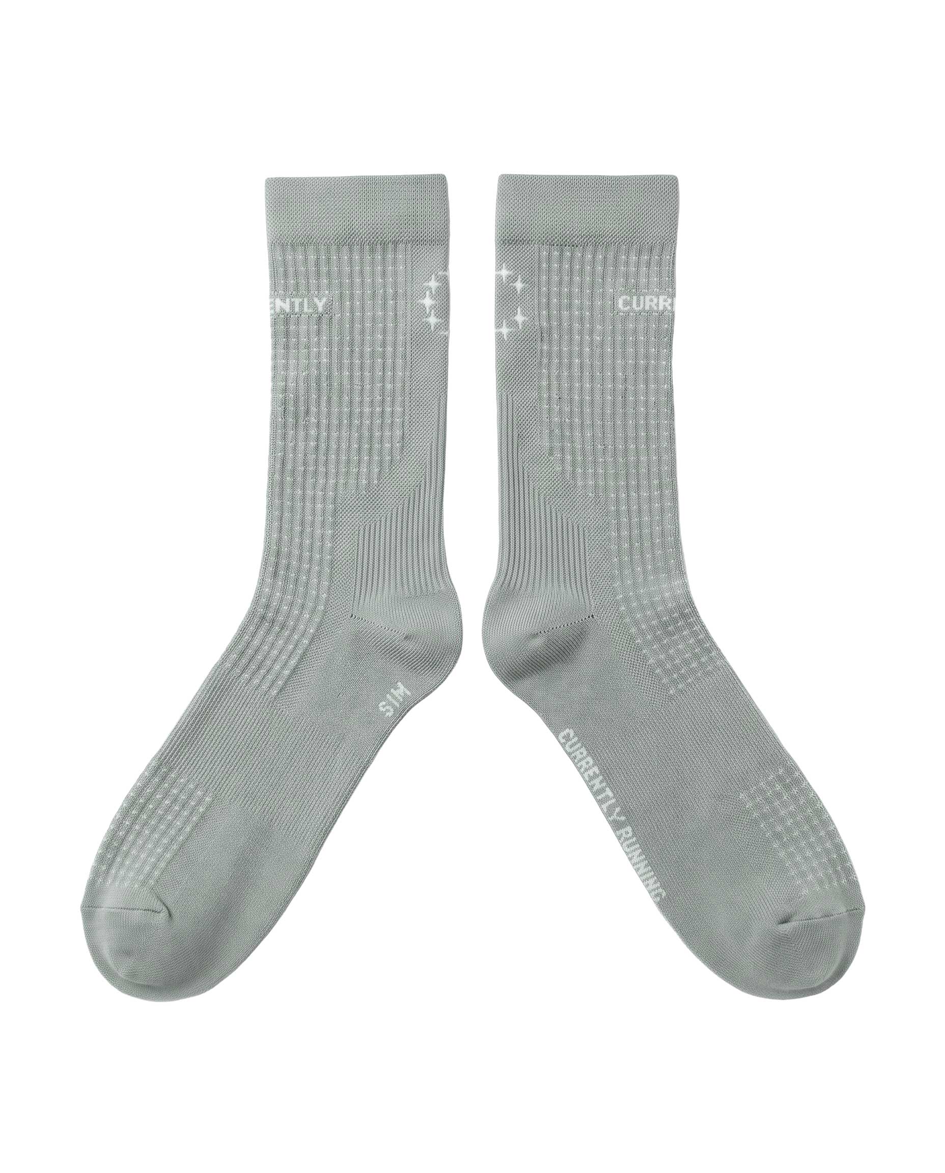 Chaussette nid d'abeille - Argile bleue