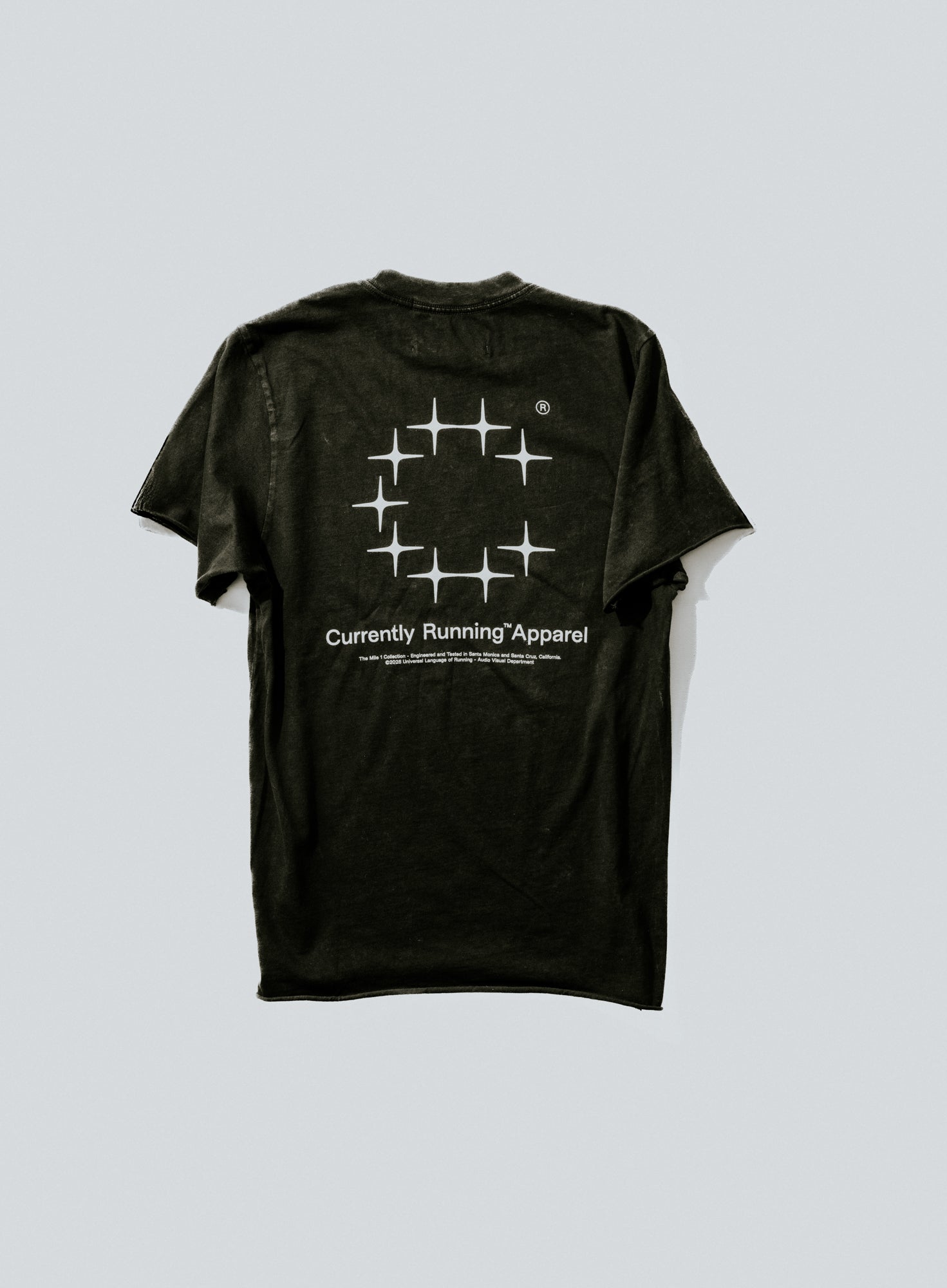 T-shirt court - Noir vintage