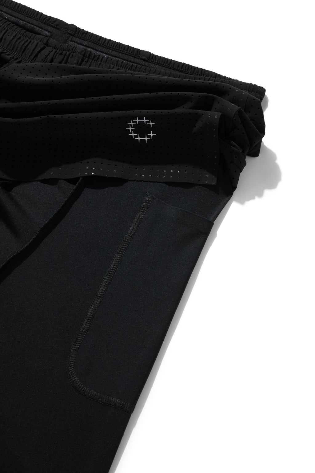 Short doublé 5" – Noir