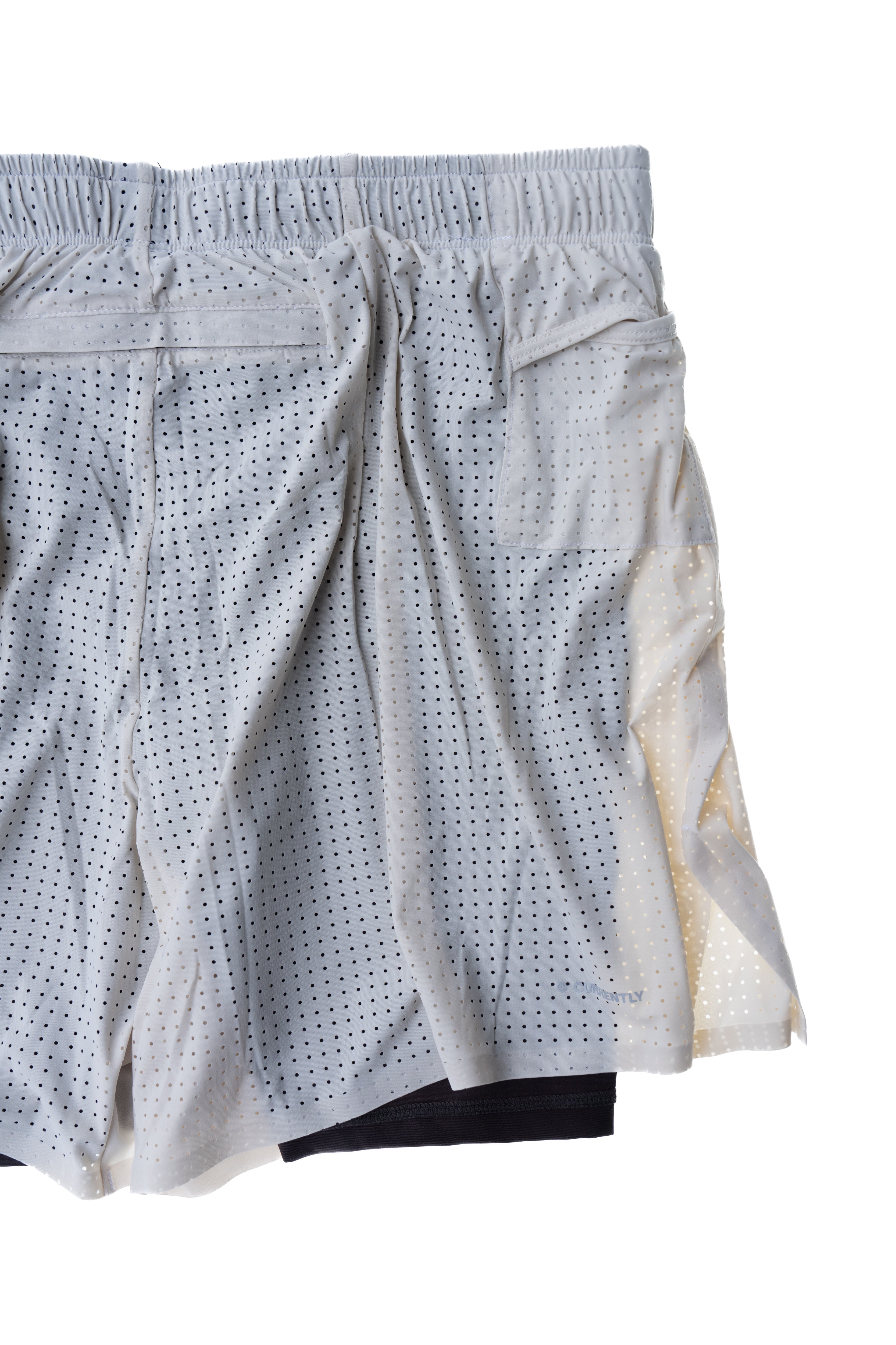 Short doublé 5 po - Blanc cassé