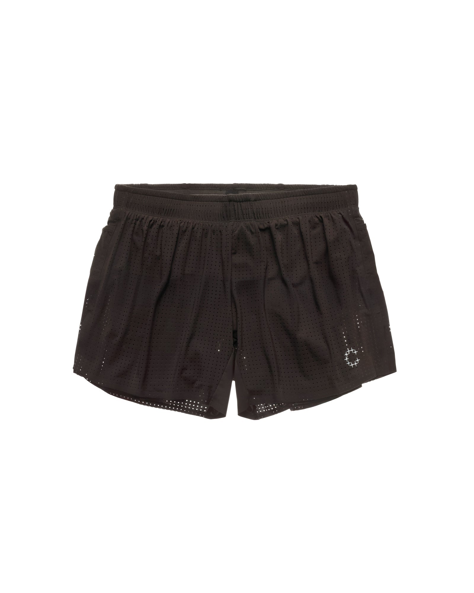 Short unisexe 3¡± fendu - Brun