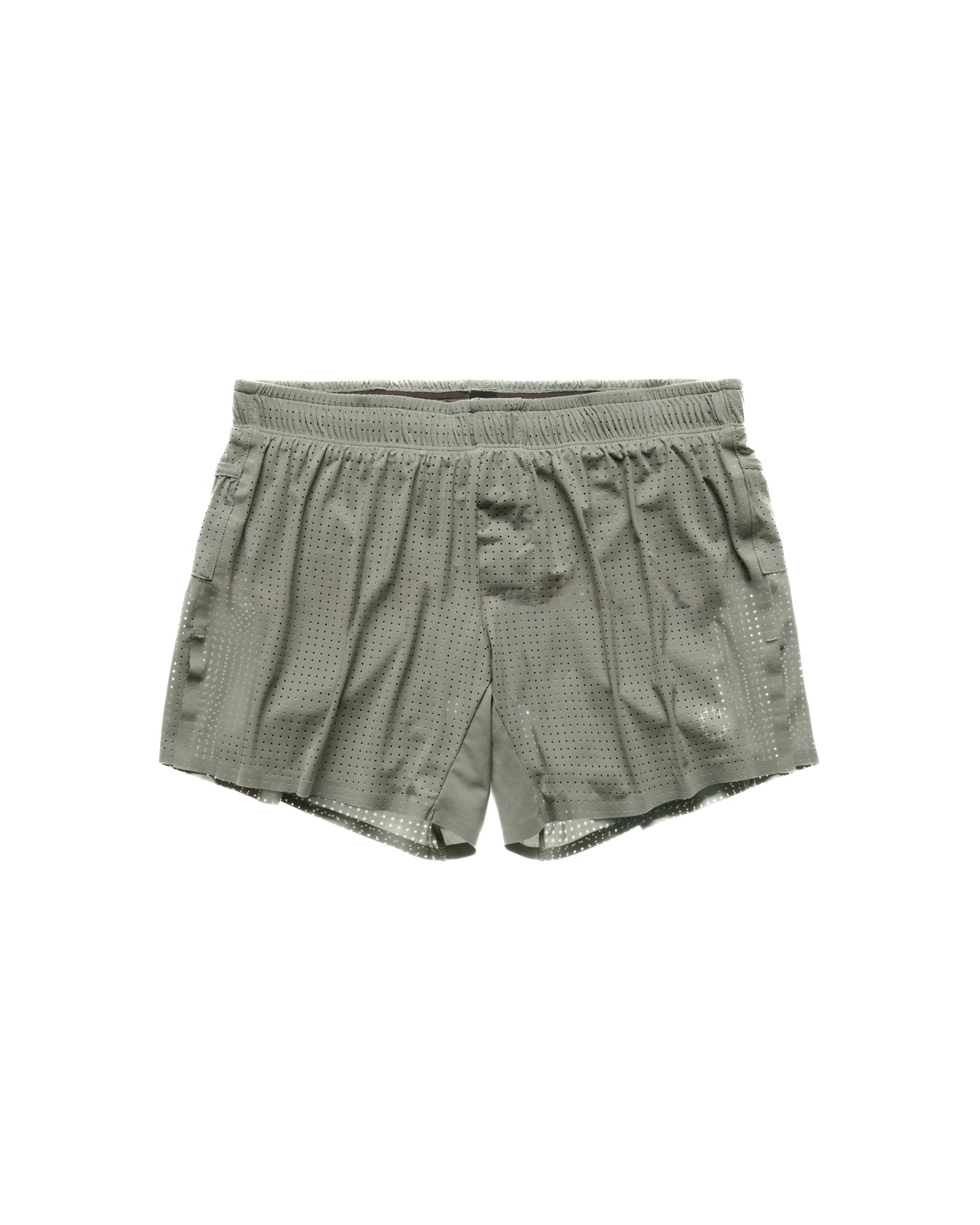 Short unisexe fendu 3″ – Gris