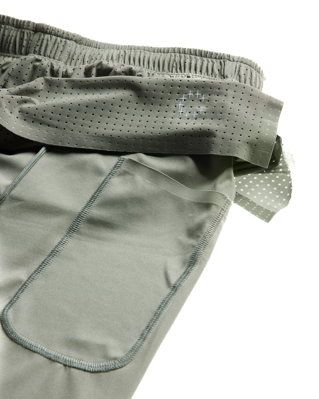 Short doublé 5" - Gris