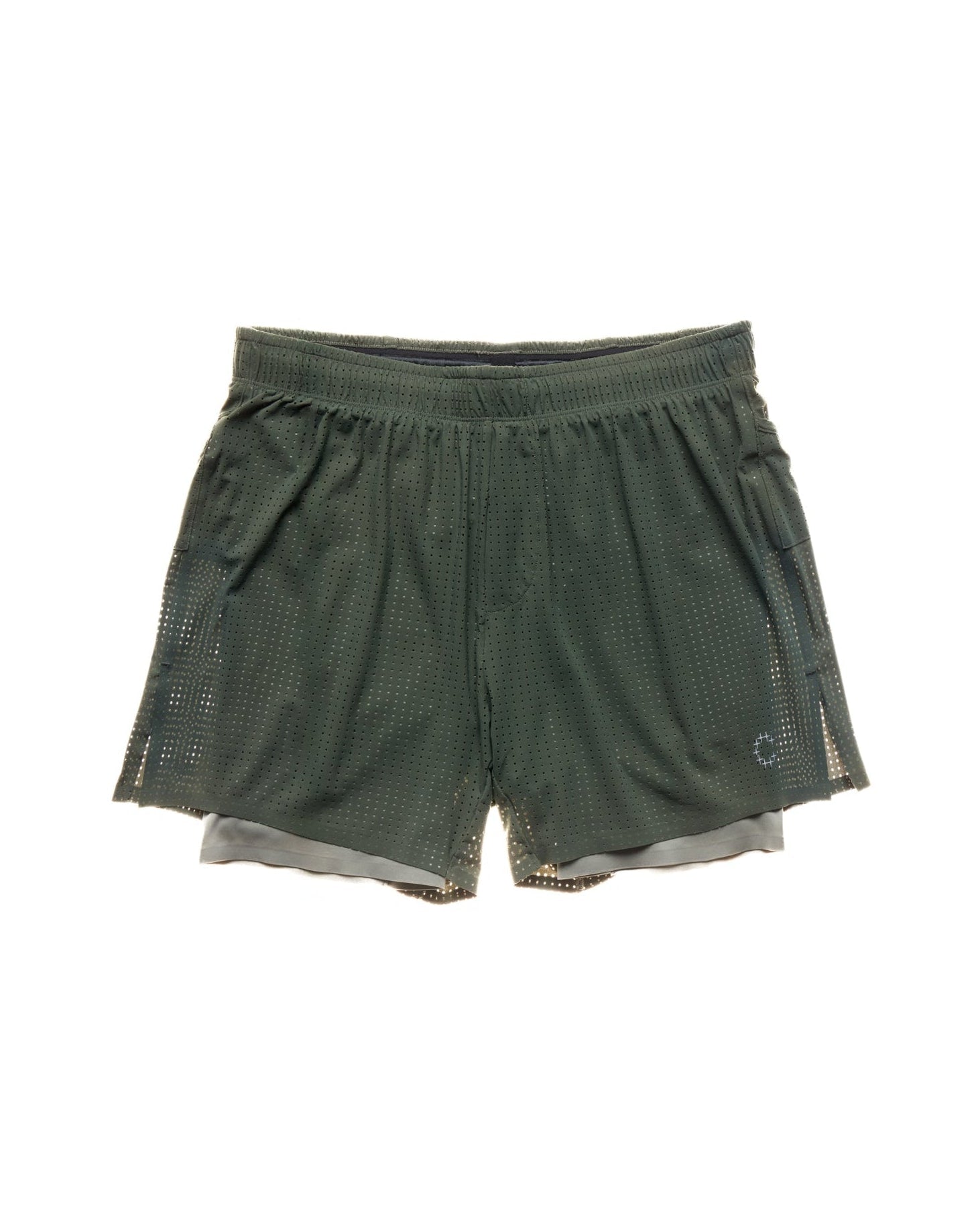 Short 5 rayures - Vert