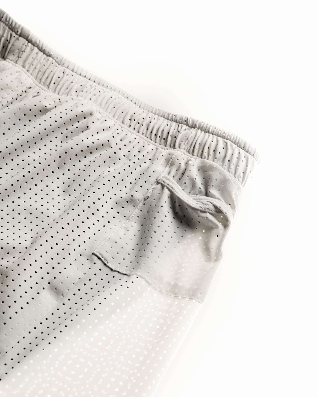 Short doublé 5 po - Blanc cassé