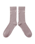 Chaussettes nid d'abeille - Rose Poudré