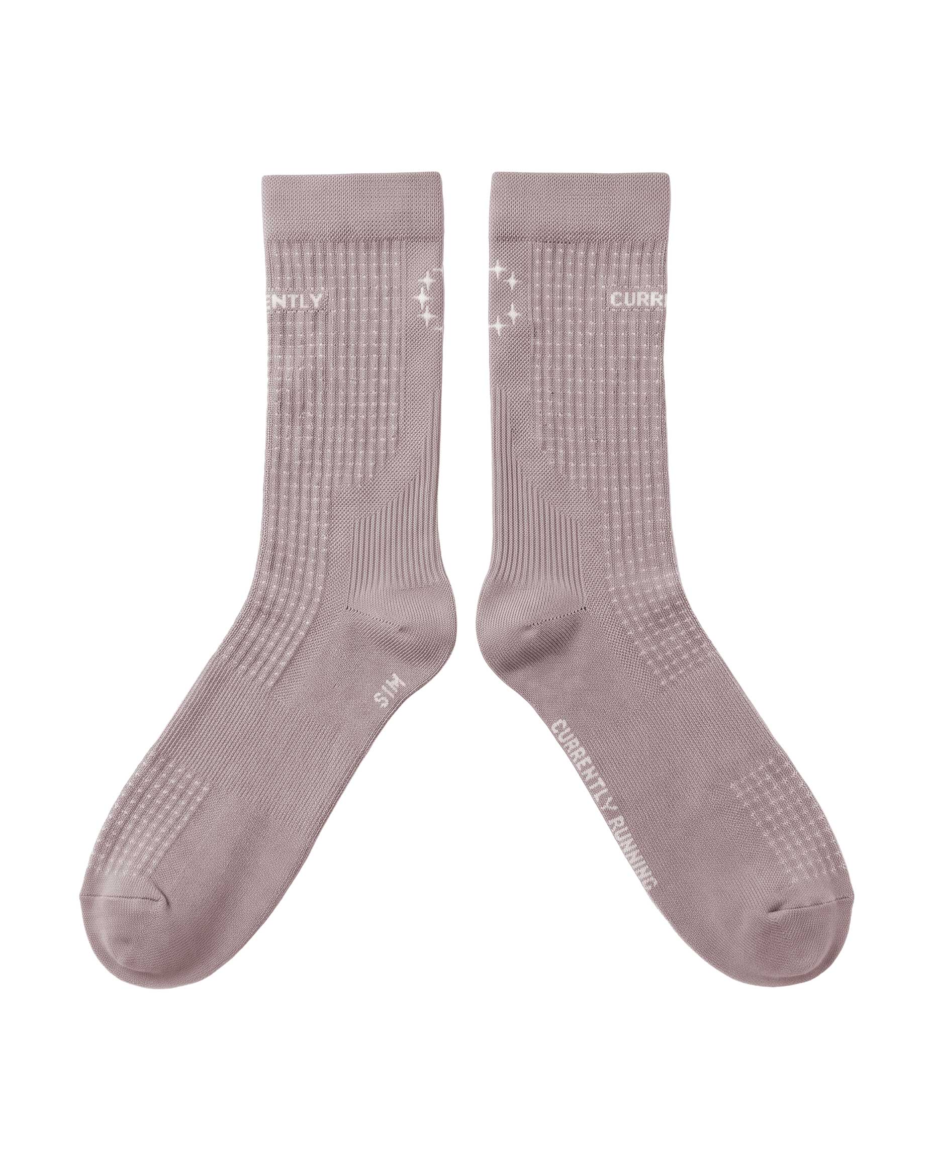 Chaussettes nid d'abeille - Rose Poudré