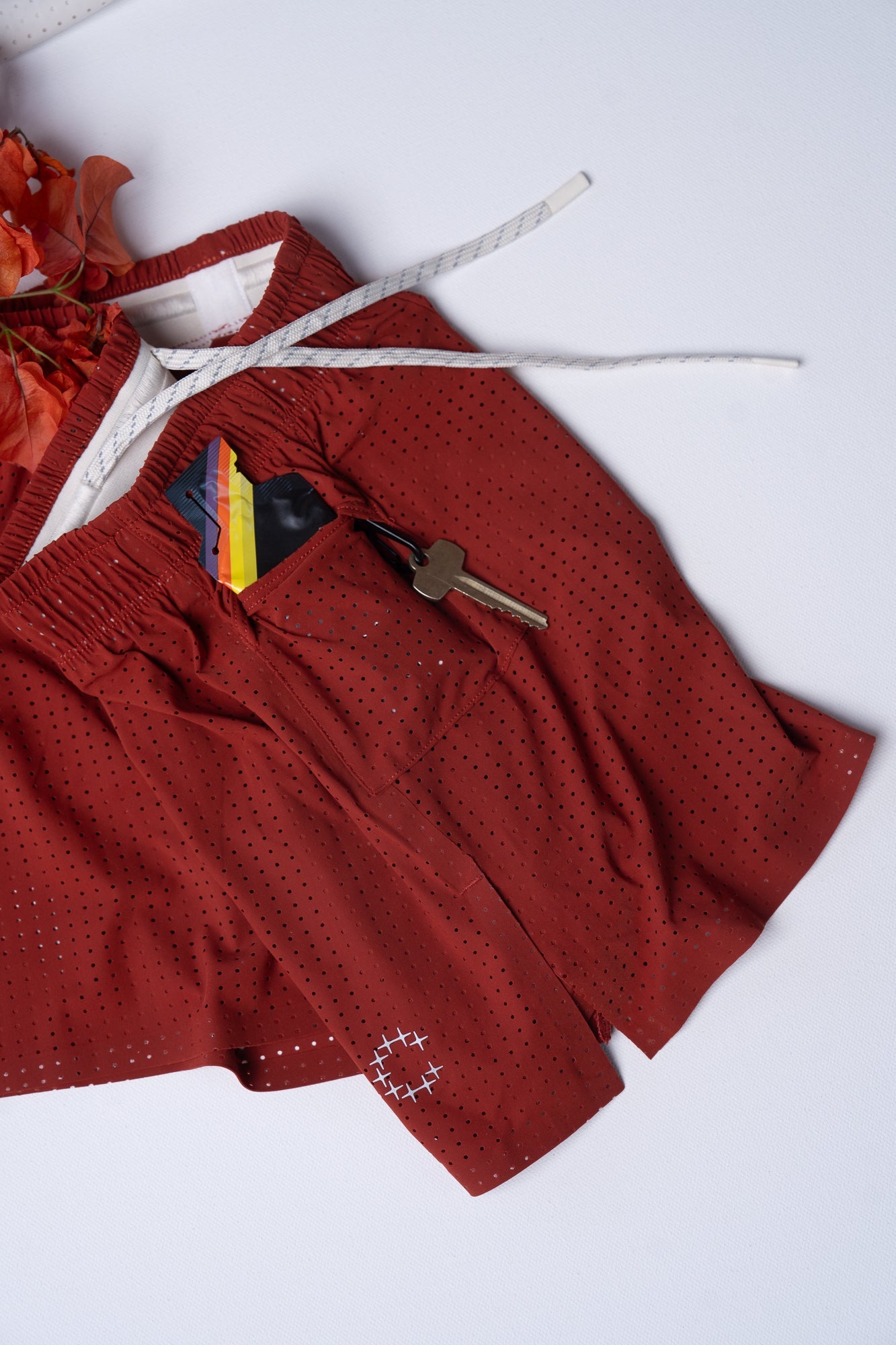 3 Shorts unisexe - Dégradé rouge