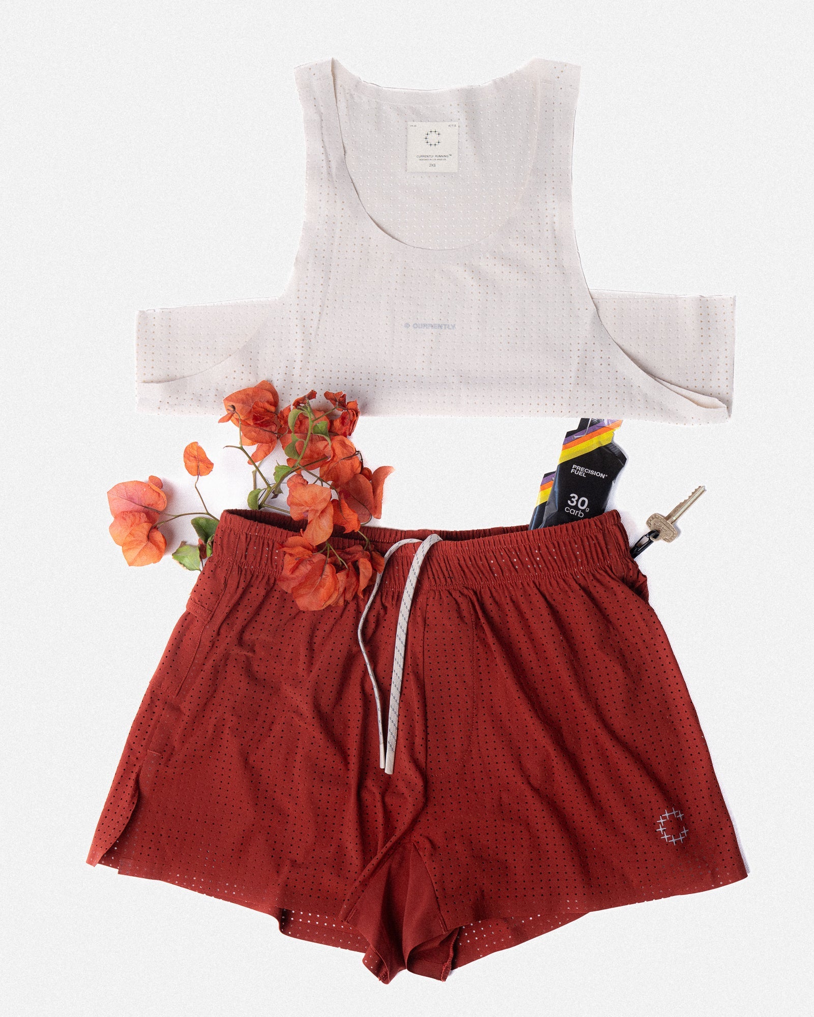 3 Shorts unisexe - Dégradé rouge
