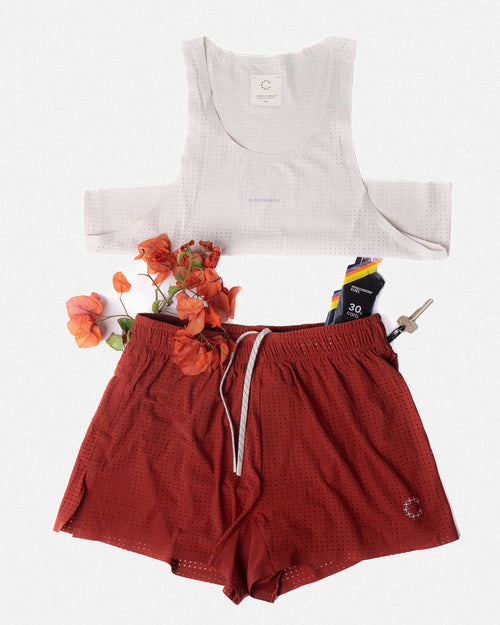 3 Shorts unisexe - Dégradé rouge